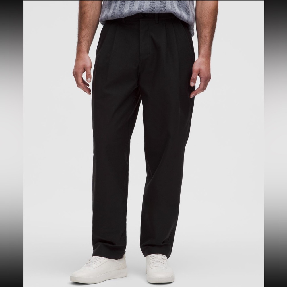 Lululemon Utilitech Twill Relaxed Trousers Men's Black Pants NWT